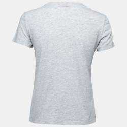 Pre Owned Kenzo Grey Printed Cotton Short Sleeve T-Shirt S