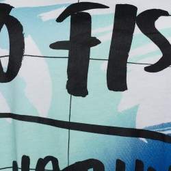 Pre Owned Kenzo x Blue Marine Foundation Blue Jersey Tank Top S