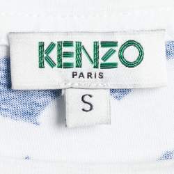 Pre Owned Kenzo x Blue Marine Foundation Blue Jersey Tank Top S