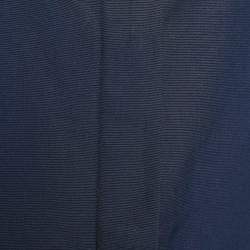 Pre Owned Kenzo Memento Collection Navy Blue Cotton Button Down Shirt S