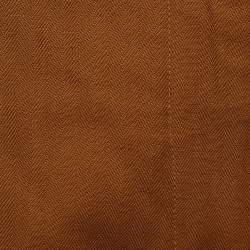 Pre Owned Kenzo Brown Herringbone Cropped Wide Leg Trousers M