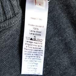 Pre Owned Kenzo Grey Long Sleeve Turtle Neck Top L