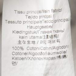 Pre Owned Kenzo Grey Cotton Knit Evil Eye Embroidered Long Sweatshirt M