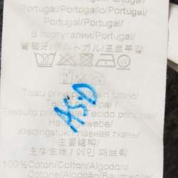 Pre Owned Kenzo Grey Eye Flocked Roundneck T-Shirt L