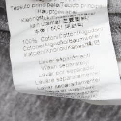 Pre Owned Kenzo Grey Tiger Printed Cotton Knit Round Neck T-Shirt S