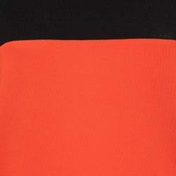 Pre Owned Kenzo Black/Red Knit Crew Neck Top L