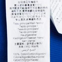 Pre Owned Kenzo Blue Cotton Tiger Motif Embroidered Sweatshirt XS