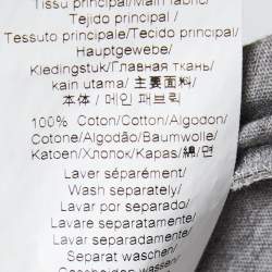 Pre Owned Kenzo Grey Cotton Tiger Motif Short Sleeve T-Shirt M