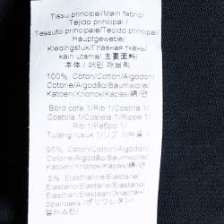 Pre Owned Kenzo Black Mini Logos Printed Cotton Knit Sweatshirt L