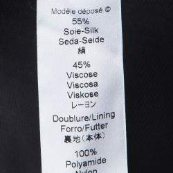 Pre Owned Kenzo Black Knit Draped Sleeveless Dress M