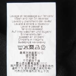 Pre Owned Kenzo Dark Grey All Over Tiger Motif Cotton Sweatshirt Dress M