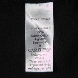 Pre Owned Kenzo Black Eye Embroidered Cotton Crew Neck Sweatshirt XL