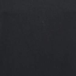 Pre Owned Kenzo Black Cotton Logo Printed Sleeve Detail Midi Dress M