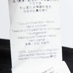 Pre Owned Kenzo Black Cotton Tiger Motif Print T-Shirt L