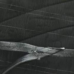 Pre Owned Kenzo Black Striped Crepe Button Front Flared Maxi Dress M