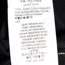 Pre Owned Kenzo Black Logo Sleeve Detail Cotton Knit T-Shirt XS