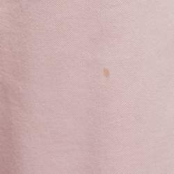 Pre Owned Kenzo Dusty Pink Cotton Pleated Trousers S