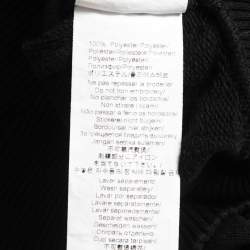 Kenzo Black Cotton Crystals Embellished Logo Sweatshirt S
