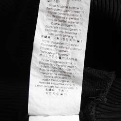 Kenzo Black Cotton Crystals Embellished Logo Sweatshirt S