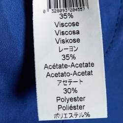 Pre Owned Kenzo Multicolor Lurex Jacquard Sleeveless Flared Mini Dress S