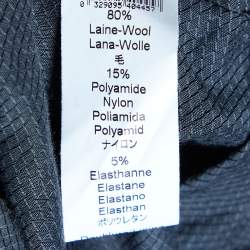 Pre Owned Kenzo Orange Wool Knit Pleated Mini Skirt M