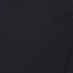 Pre Owned Kenzo Black Wool Tie Detail Mini Skirt M
