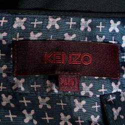 Pre Owned Kenzo Black Wool Tie Detail Mini Skirt M