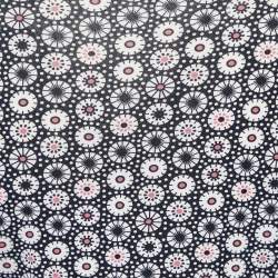 Pre Owned Kenzo Black Printed Knit Wrap Tie Shrug M