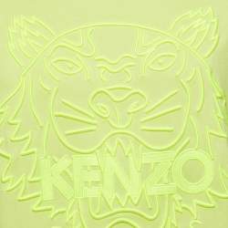 Pre Owned Kenzo Yellow Tiger Embroidered Cotton Sweatshirt XL