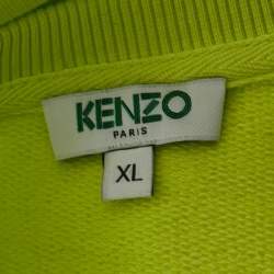 Pre Owned Kenzo Yellow Tiger Embroidered Cotton Sweatshirt XL