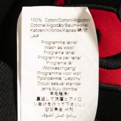 Pre Owned Kenzo Black Crepe Tiger Embroidered Sweatshirt M