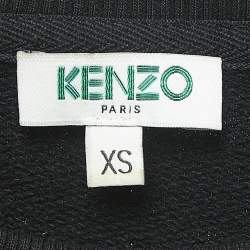 Pre Owned Kenzo Black Graphic Print Cotton Crew Neck Sweatshirt XS