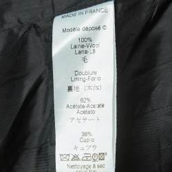 Kenzo Black Sequined Wool Buttoned Jacket M