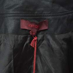 Kenzo Black Sequined Wool Buttoned Jacket M