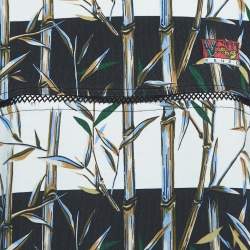 Kenzo Memento Collection 2 Multicolor Bamboo Print Cotton Mini T-Shirt Dress S