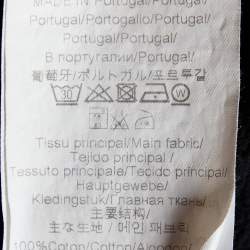 Pre Owned Kenzo Black Logo Embroidered Cotton Sweatshirt L