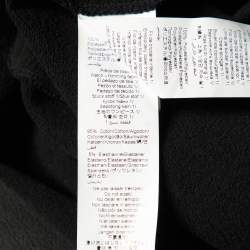 Pre Owned Kenzo Black Cotton Tiger Embroidered Sweater Dress L