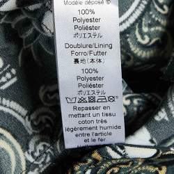 Kenzo Grey Eye Print Crepe Tapered Trousers M