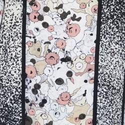 Kenzo Multicolor Print Silk Loose Fit Tunic Top M