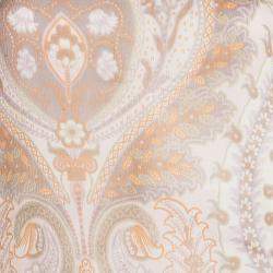 Pre Owned Kenzo Pink Paisley Printed Crinkled Silk Chiffon Long Sleeve Blouse M