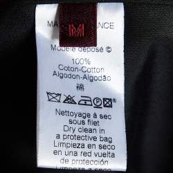 Pre Owned Kenzo Black Cotton Tiered Maxi Skirt M