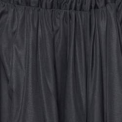 Pre Owned Kenzo Black Cotton Tiered Maxi Skirt M