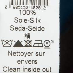 Pre Owned Kenzo Multicolor Tulip Print Silk Midi Dress M