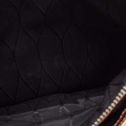 Pre Owned Kenzo Bronze Vinyl Tiger Motif Slim Clutch