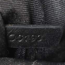 Kenzo White/Black Printed Leather Raindrop Shoulder Bag