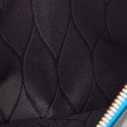 Kenzo Black/Multicolor Leather and Fabric Organizer Pouch