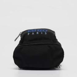 Pre Owned Kenzo Black Nylon Mini Tiger Logo Backpack