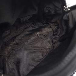 Pre Owned Kenzo Black Nylon Mini Tiger Logo Backpack