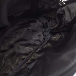 Pre Owned Kenzo Black Nylon Mini Tiger Logo Backpack