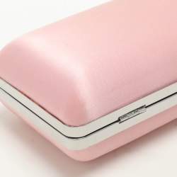 Pre Owned Kenzo Pink Satin Clutch